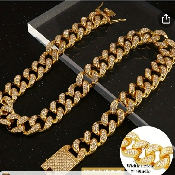 Glam dog collar - Picture 3 of 17